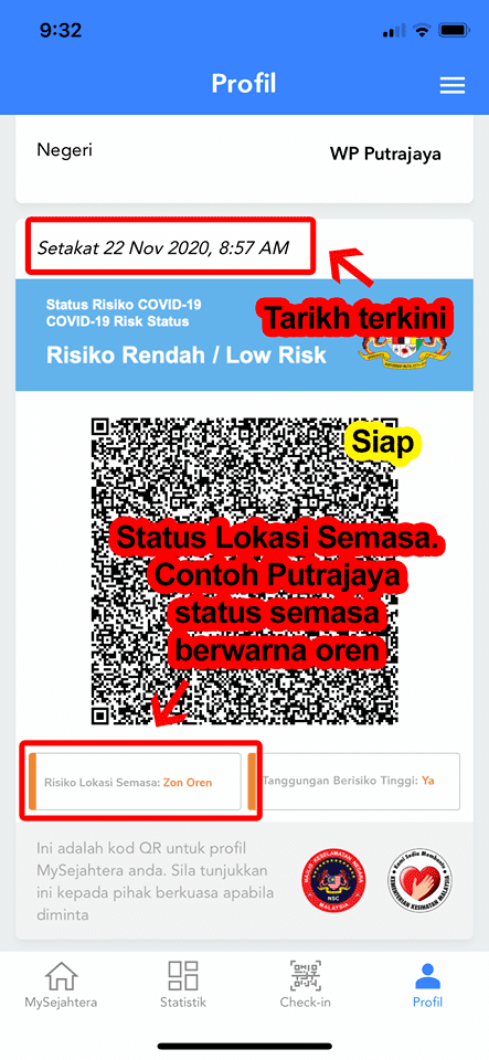 Kenapa mysejahtera tak boleh scan