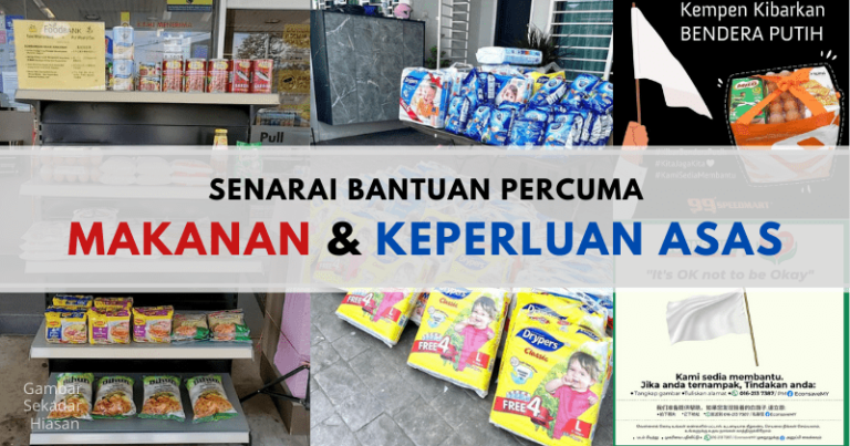 Senarai Bantuan Makanan & Keperluan Asas Percuma (Foodbank) Boleh Hadir