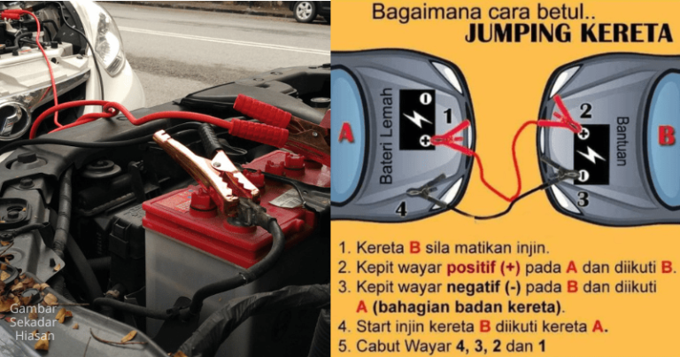 Cara Jumper Bateri Kereta Dengan Betul Barulah Selamat And Tak Rosak Kereta