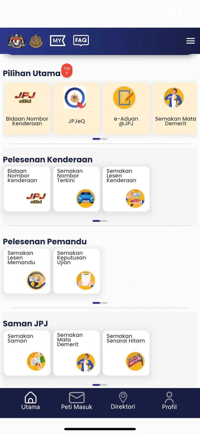 MyJPJ : Cara Semak Cukai Jalan Digital & Lesen Memandu Online